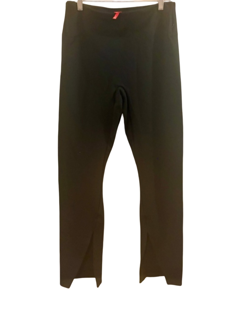 SPANX Perfect Pant Legging Front Slit Black Compression Shapewear Tummy Control